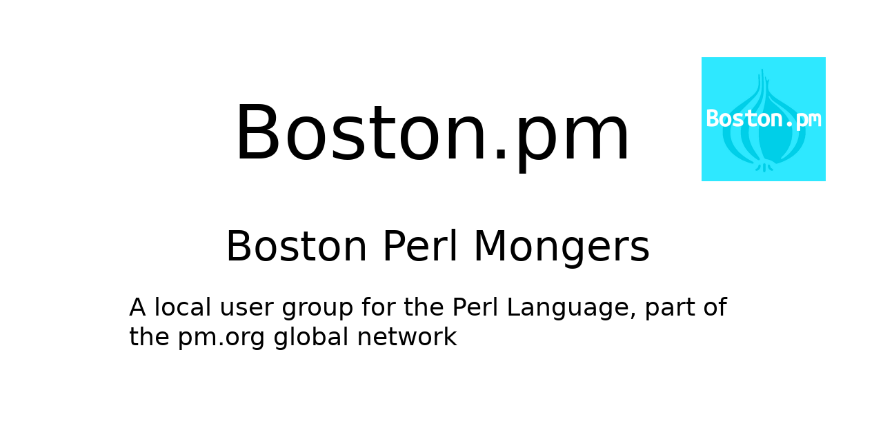 GitHub - boston-pm/boston-pm.github.io: Website for Boston Perl Mongers ...