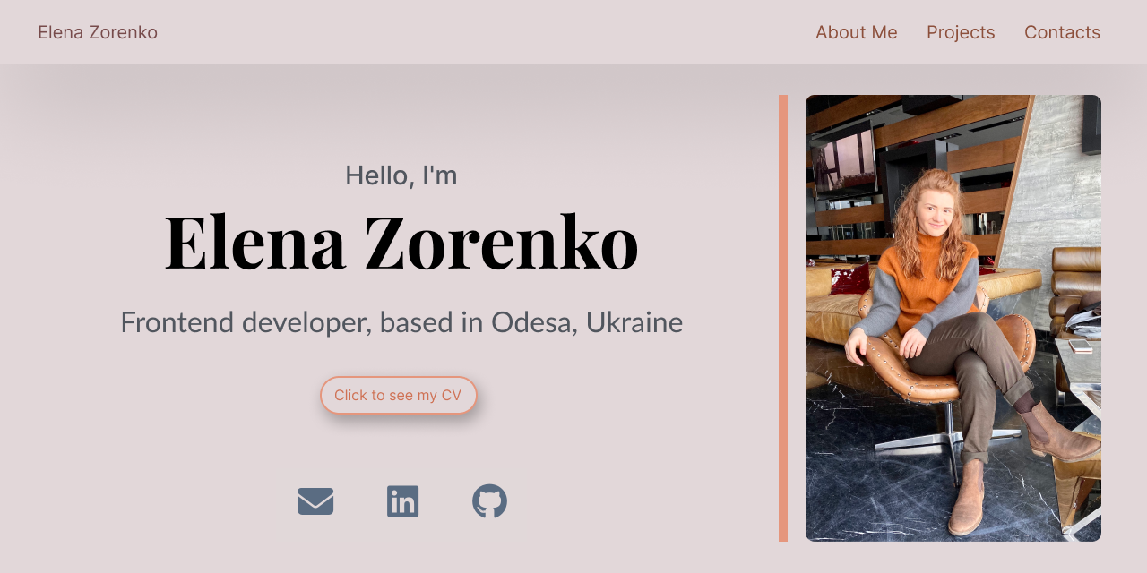 GitHub - ZorenkoElena/portfolio-project