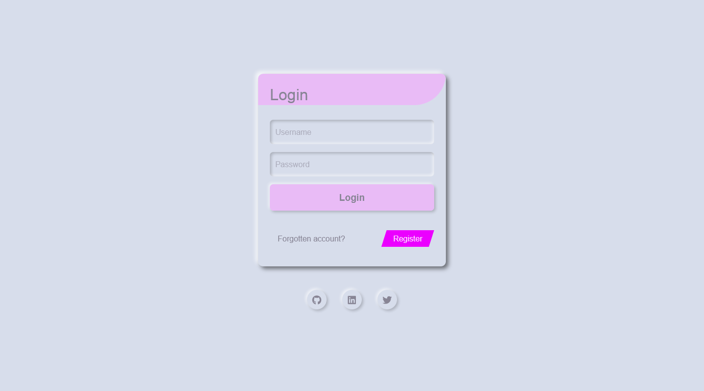 neumorphism-login-form