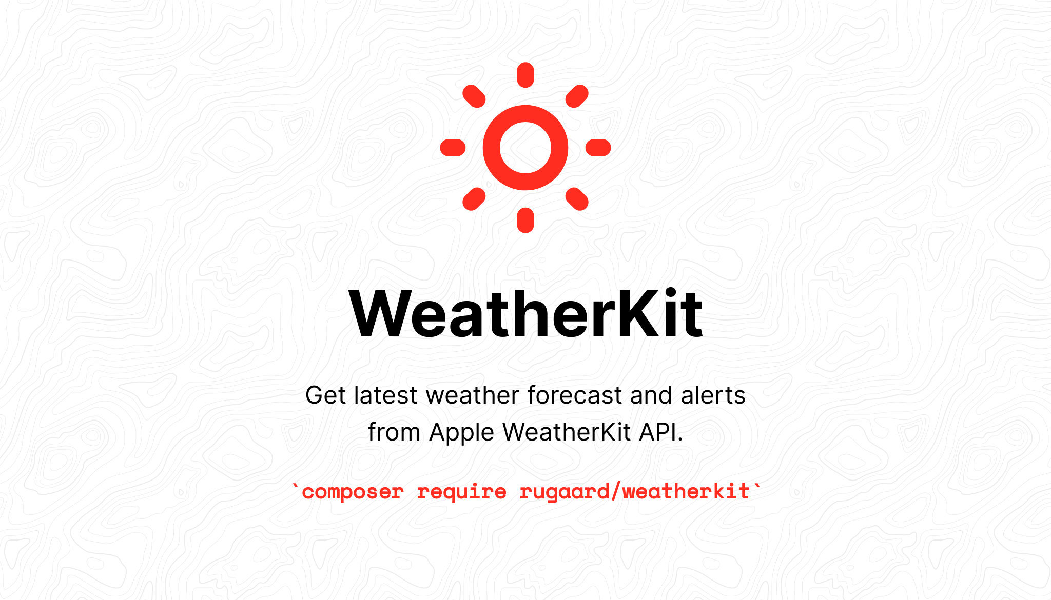 GitHub - rugaard/weatherkit: 🍏🌤 Apple WeatherKit API
