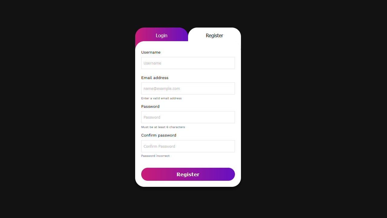 GitHub Bedicoder Login Registration Form Using Nav Tabs in HTML CSS 