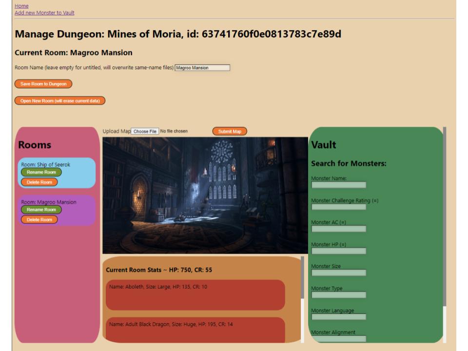 GitHub - Shibbler/dungeon-manager: Honours Project for Fall 2022 at ...