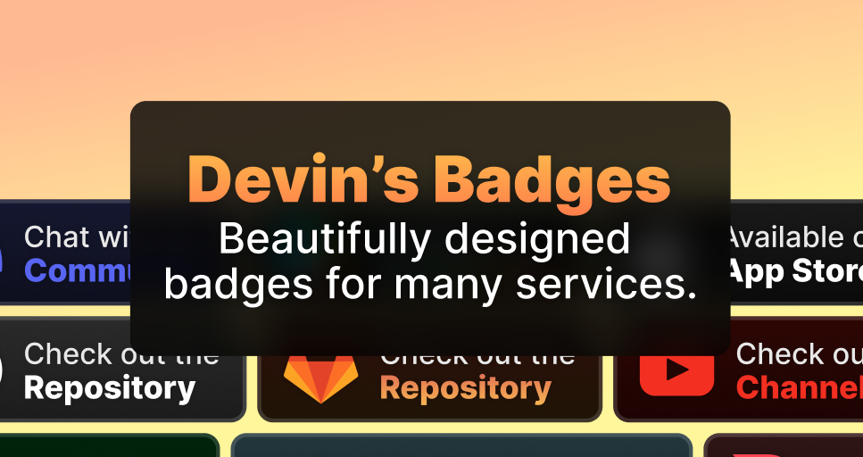 GitHub Repository List Badges