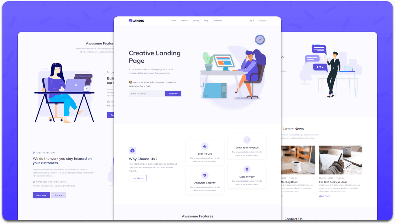 GitHub - othmanecasabloom/Landing_page: Landing Page created with HTML ...