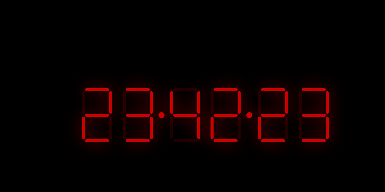 GitHub - bbusse/seven-segment-clock: A seven segment clock for the browser