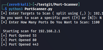 GitHub - wizz117/Port-Scanner
