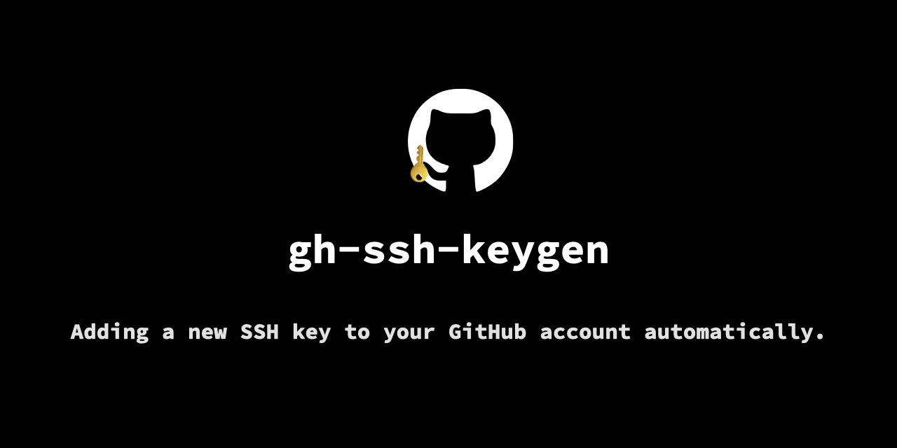 gh-ssh-keygen