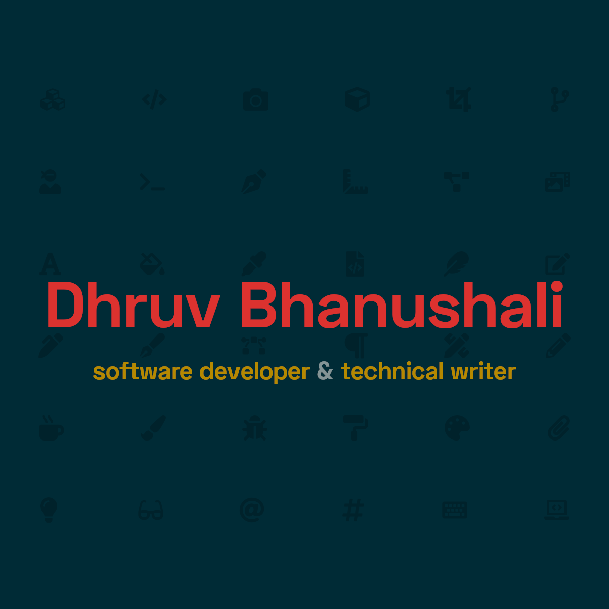 GitHub - dhruvkb/portfolio-vjs: My old portfolio, my previous small ...