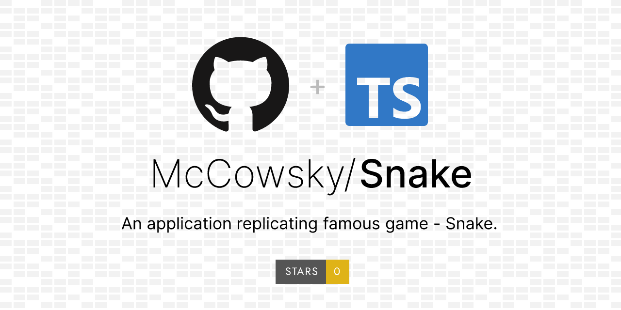 Github Mccowsky Snake An Application Replicating Famous Game Snake