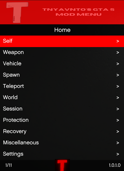 TnyavnTos-GTA5-Mod-Menu