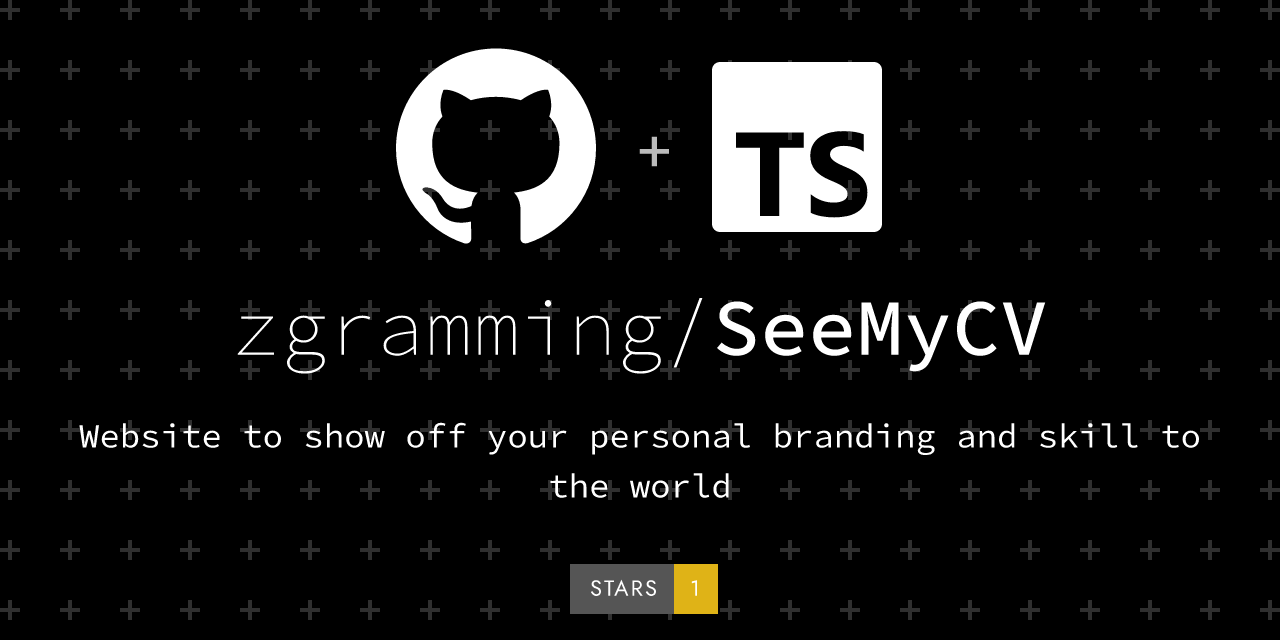 GitHub - zgramming/SeeMyCV: Website to show off your personal branding ...