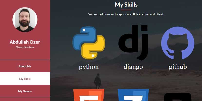 GitHub - abdullahozer11/MasterWebsite: A django based portfolio website ...