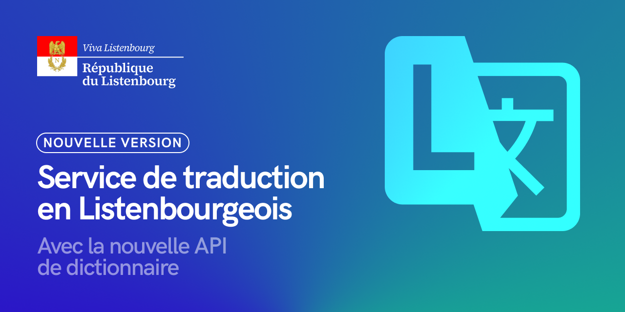GitHub Listenbourg/Traduction Frontend du traducteur du Listenbourg