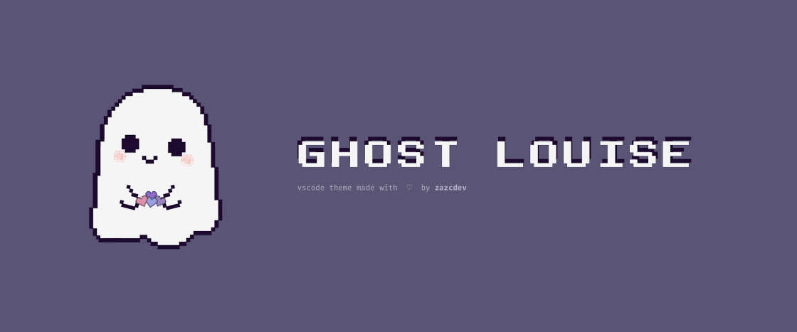 GitHub - vogonairlock/ghostlouise: a dark mode VSCode theme made for ...