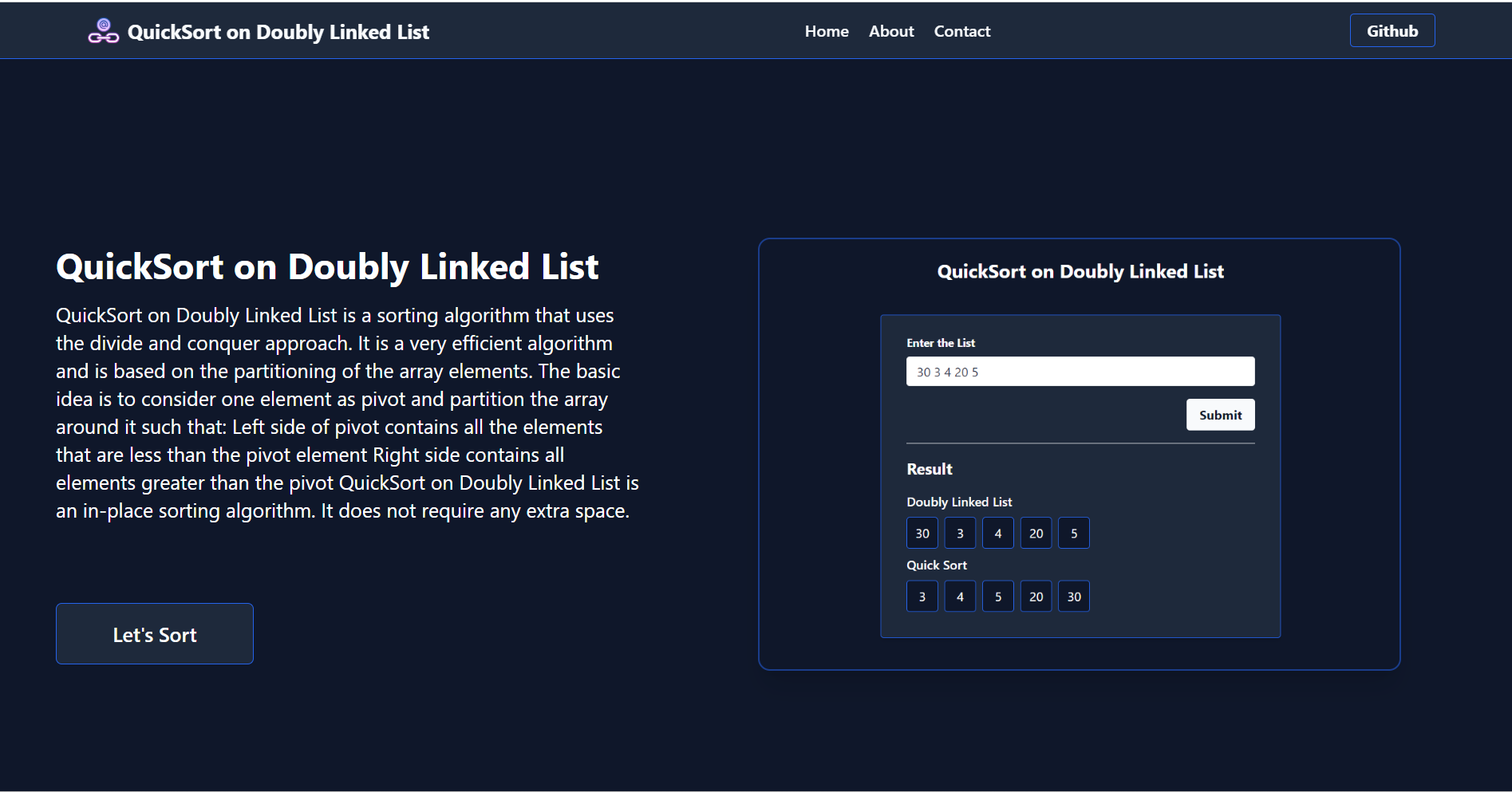 quicksort-on-doubly-linked-list