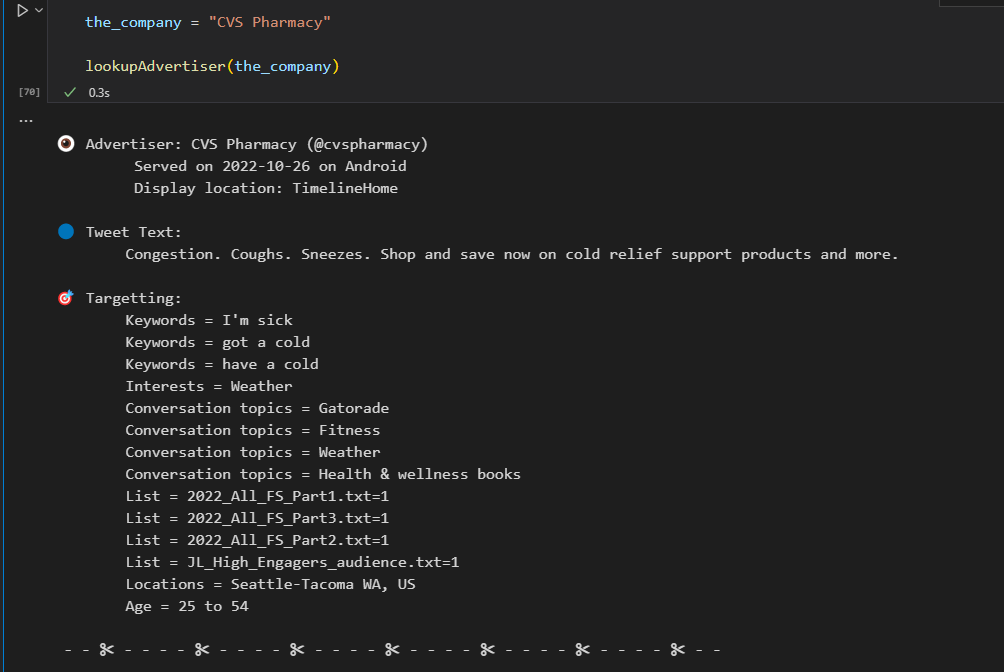 GitHub - jemtman/twitter-data-analysis: Displays targetting data for ...