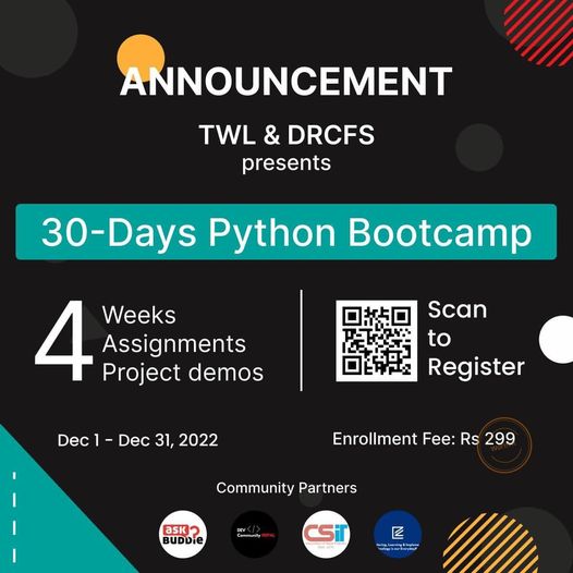 TWL_DRCFS_30DaysPythonBootcamp