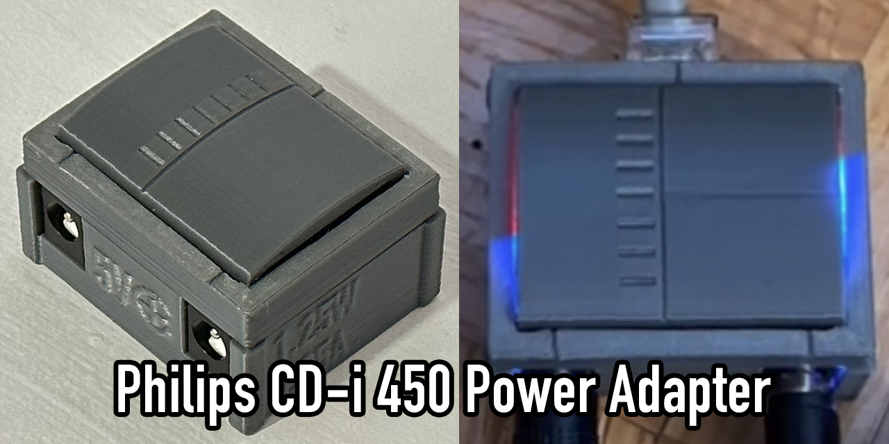 GitHub - jeffqchen/Philips-CDi-450-Power-Adapter: Philips CD-i 450