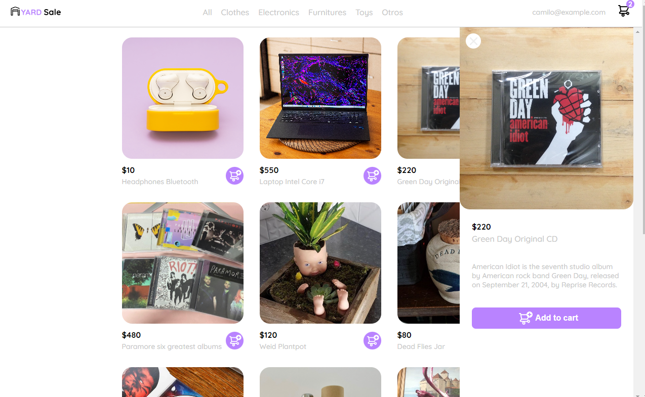 GitHub JuanCaCode/YardSaleApp Frontend design for YardSaleApp