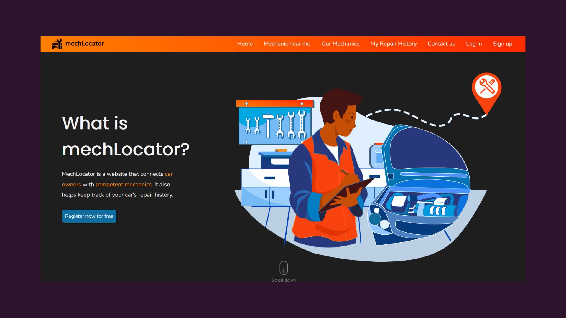 Github freddy10035 mechaniclocator mechanic locator site that helps