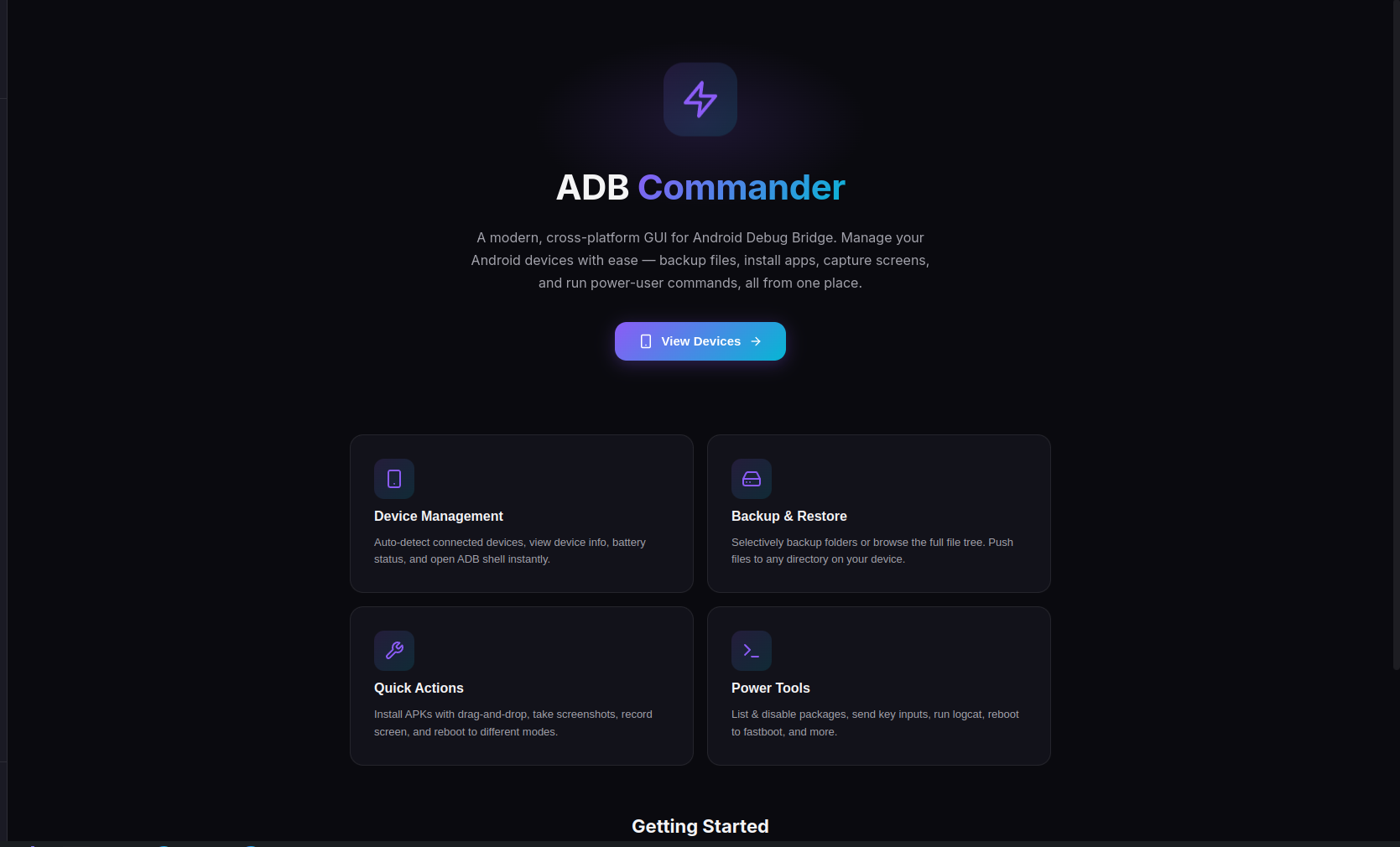 GitHub - ShaptakNaskar/ADBCommander: A modern, cross-platform GUI for ...