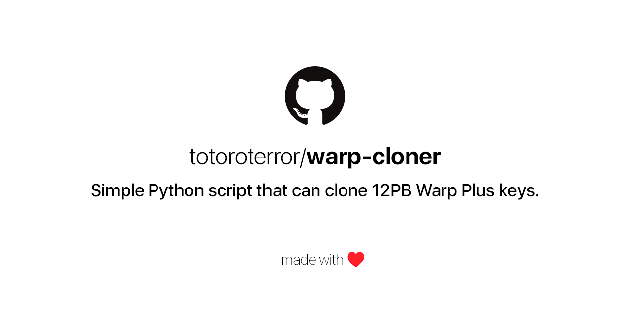 totoroterror/warp-cloner