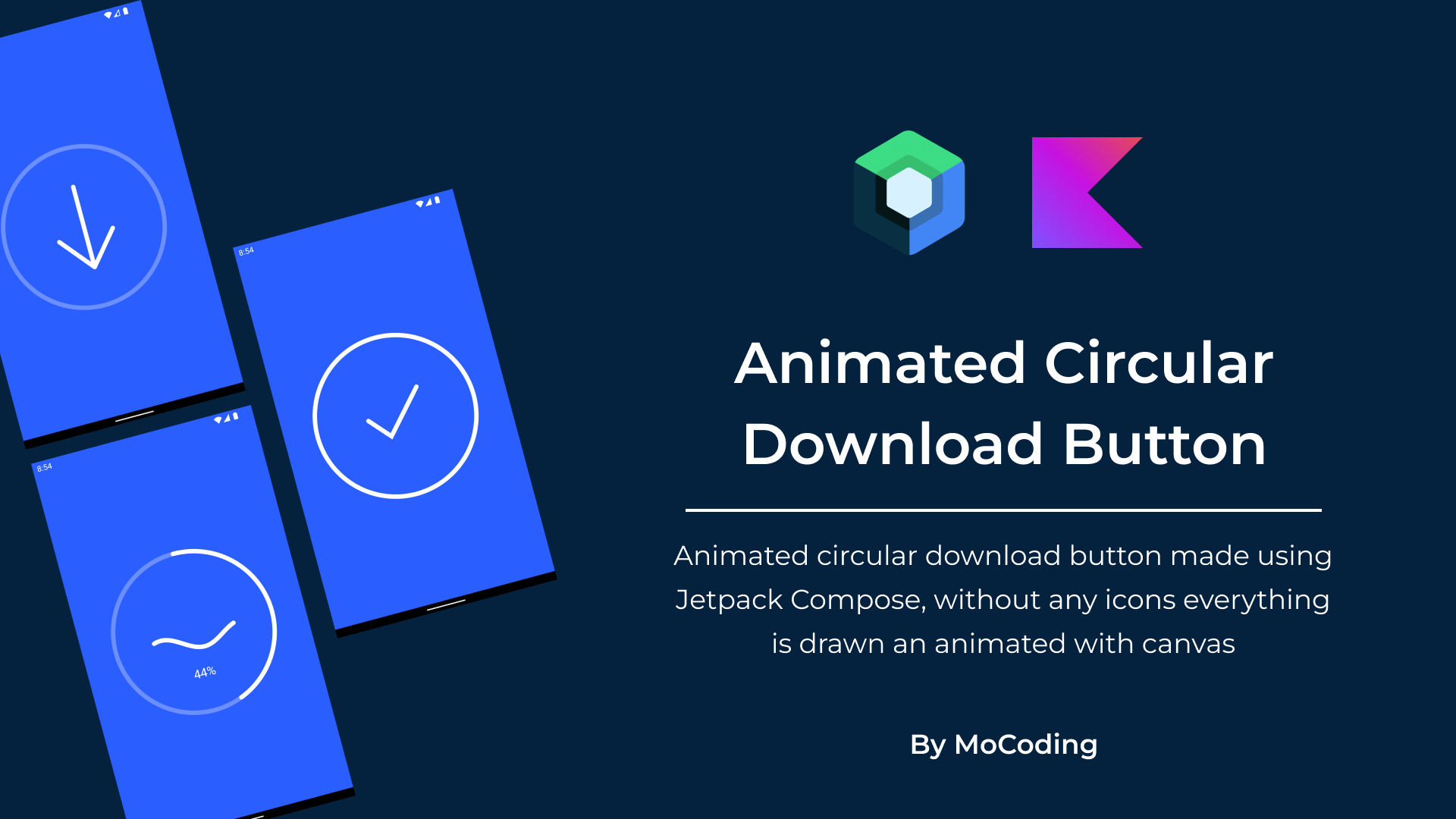 animated download button