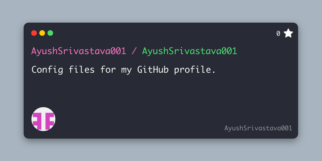 GitHub - ayu2606/ayu2606: Config files for my GitHub profile.