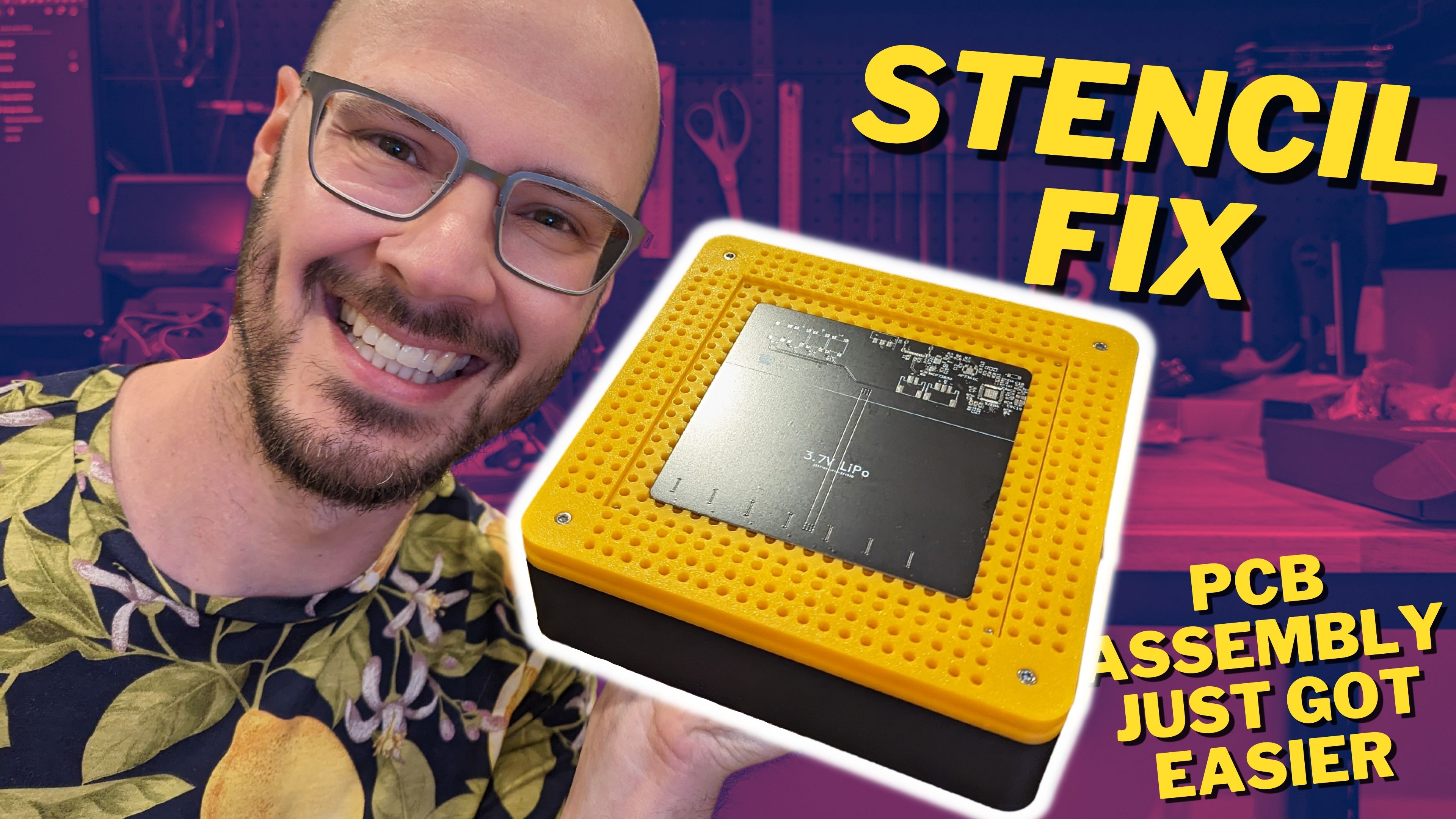 GitHub scheffield/stencilfix CAD files for the open source Stencil Fix