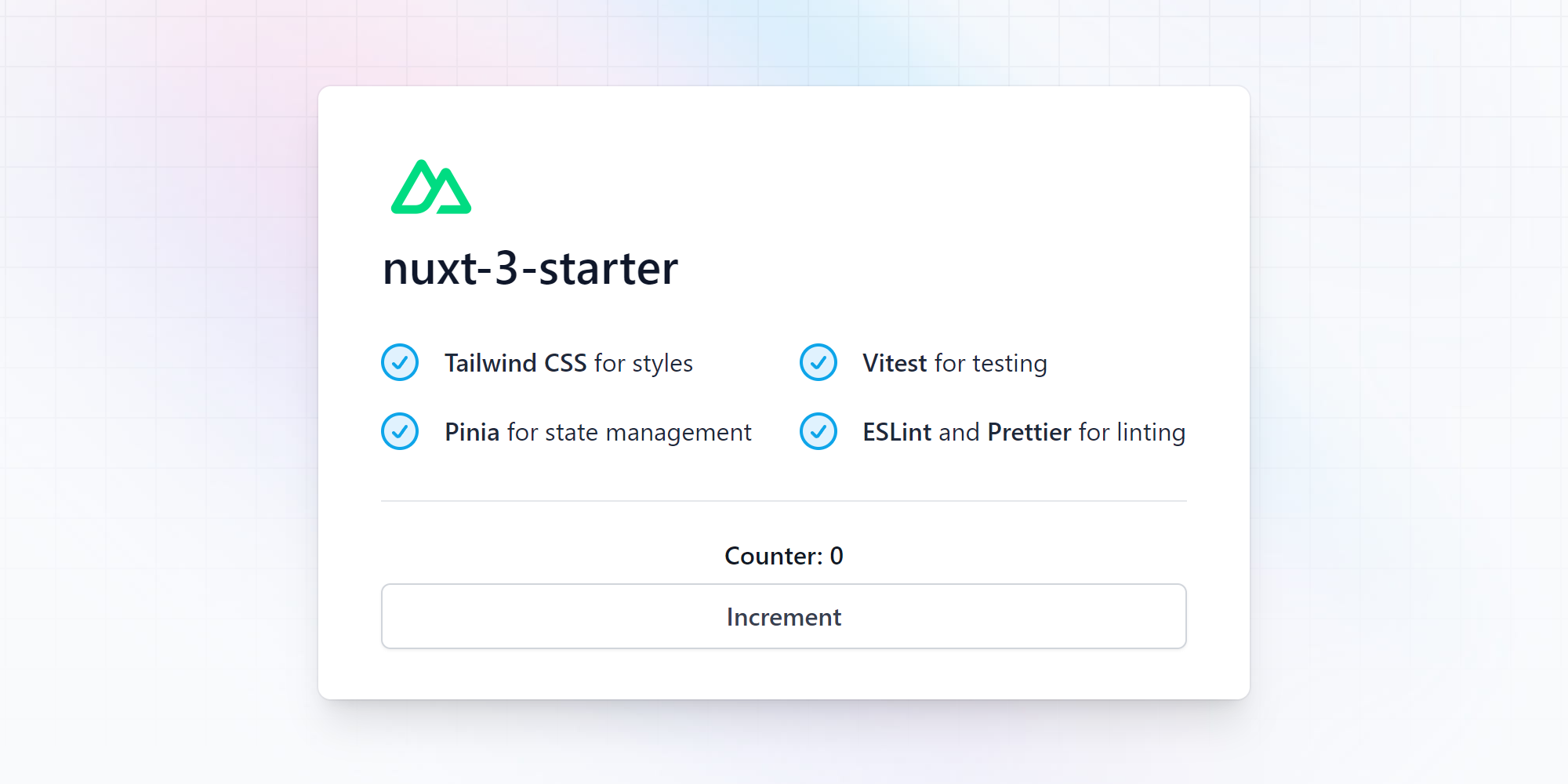 GitHub lloydtao/nuxt3starter Starter template for Nuxt 3 with