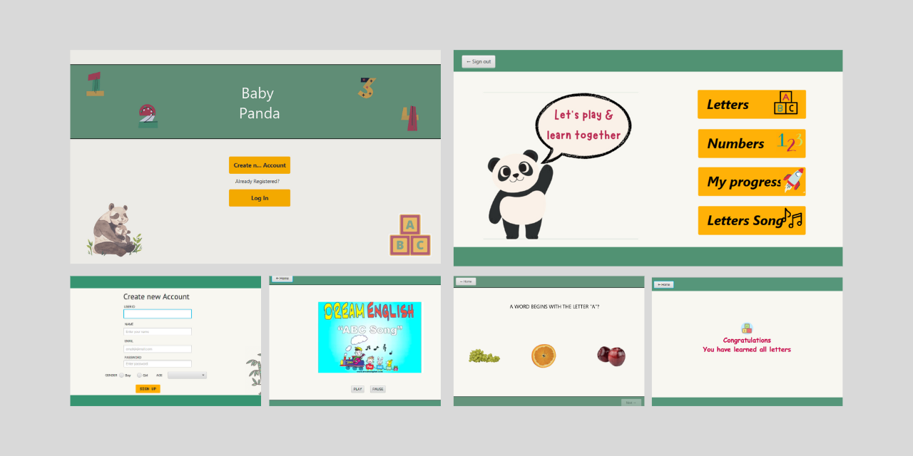 GitHub - munirahd/BabyPanda: Learning app for kids. This project is an ...