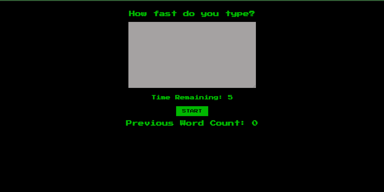 GitHub - RawleJuglal/SpeedTypingGame: A speed test typing game - Scrimba