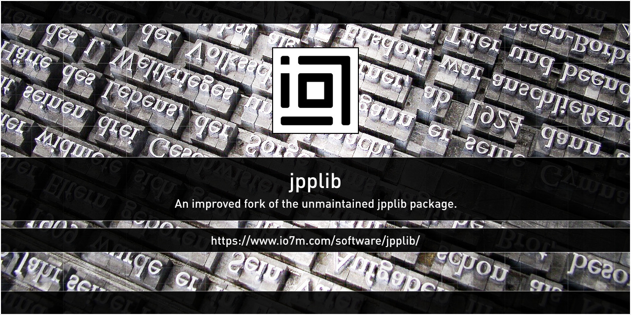 GitHub - io7m-com/jpplib: A fork of jpplib (http://jpplib.sourceforge.net/)