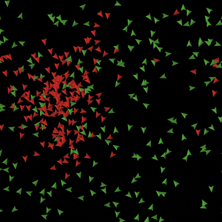 GitHub mrowan137/locustswarmformation Computational model of