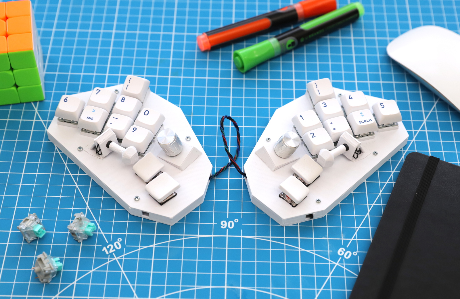 GitHub - skarrmann/umbra: 24 key ergonomic keyboard with self-encasing PCB.