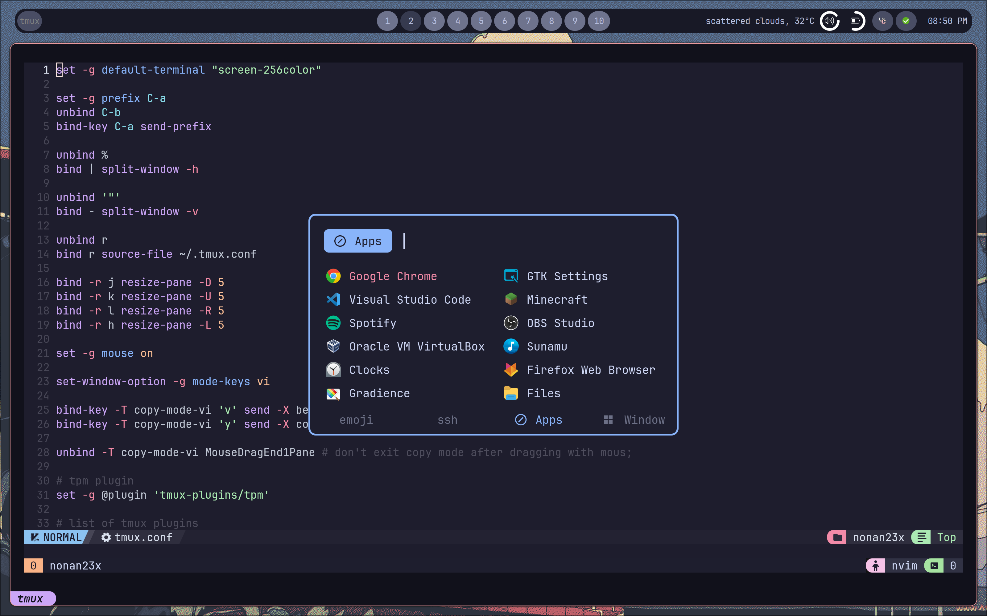 GitHub - NONAN23x/dotfiles: Arch dots · GitHub