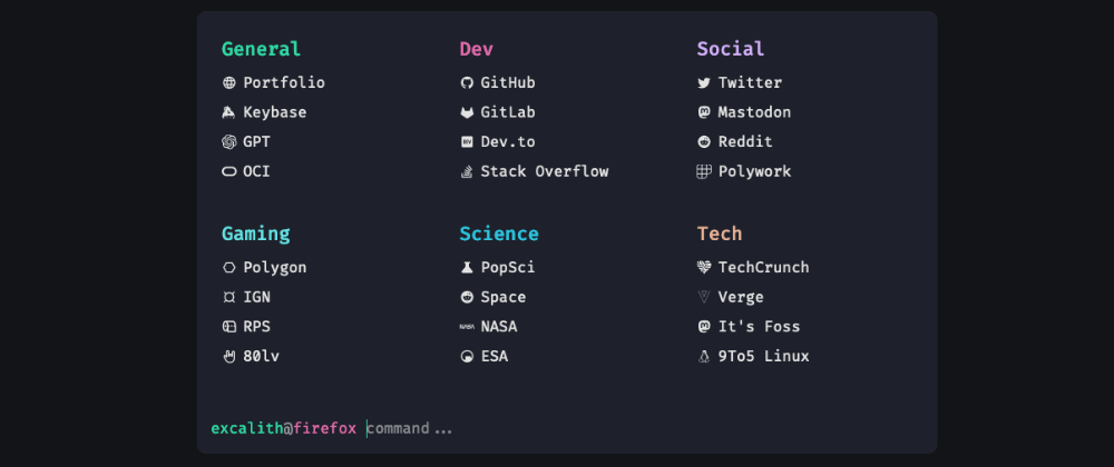 excalith/excalith-start-page