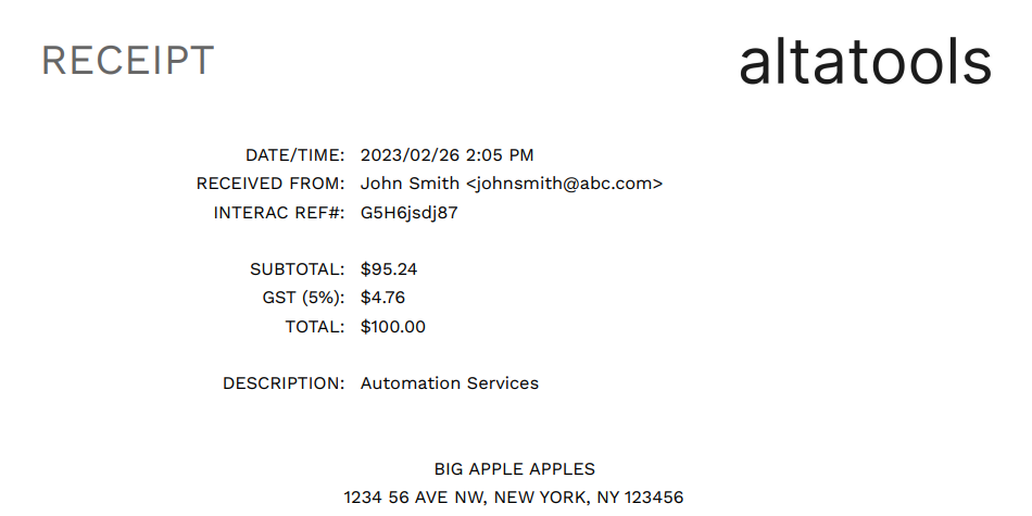 GitHub - dingeldeiner/E-Transfer-Receipt: Automated Professional ...