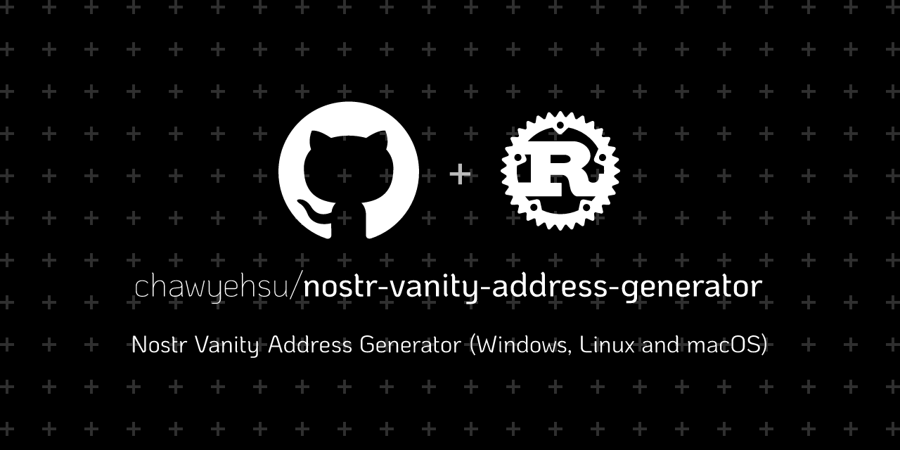 nostr-vanity-address-generator