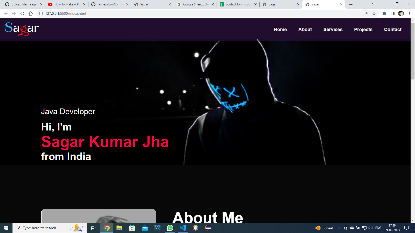 GitHub - sagarjha392/Portfolio: My Portfolio is available here