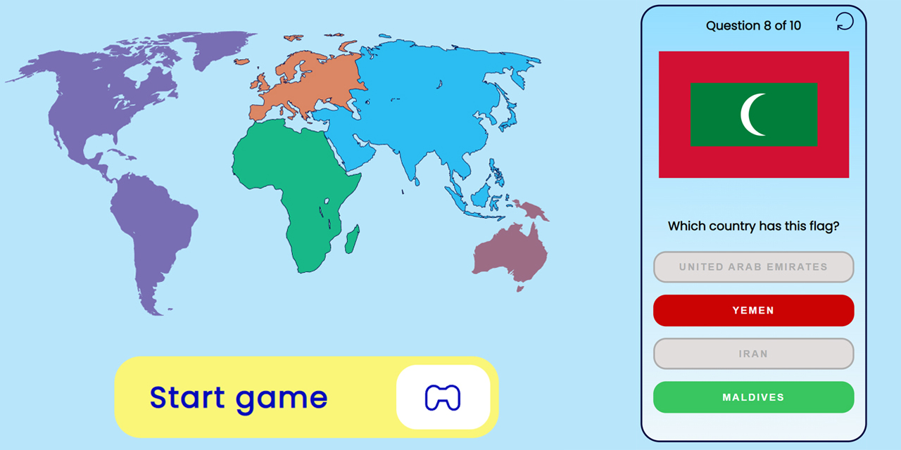 GitHub jaroslawkubiak/flaggame Quiz game about country flags