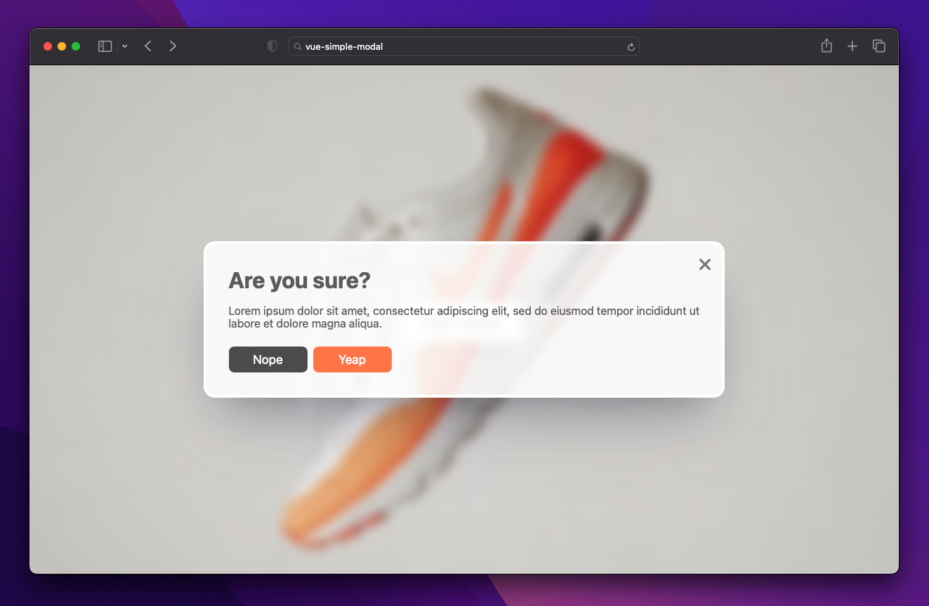 vue-simple-modal