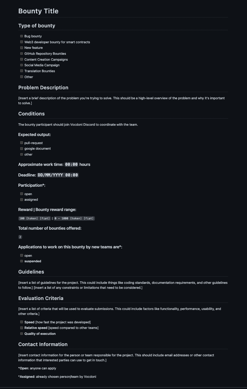 GitHub vocdoni/Bountytemplate Template for creating bounties