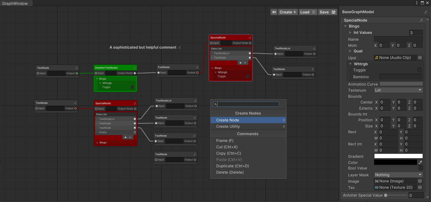 Dynamic display of data with animated plots - the Node