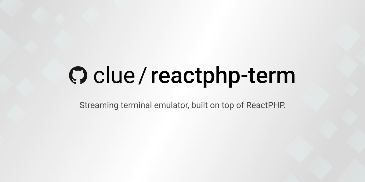 clue/reactphp-term