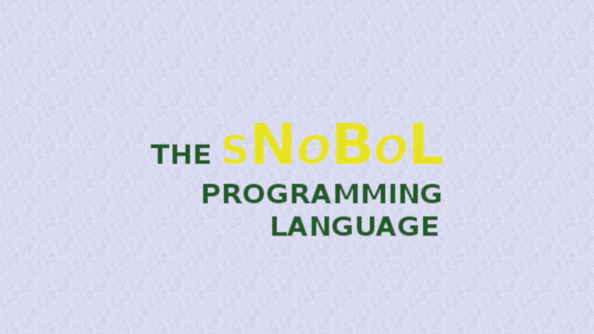 SNU_2D_ProgrammingTools_IDE_SNOBOL