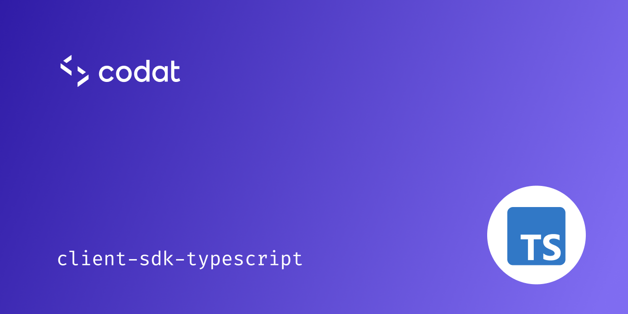 GitHub - codatio/client-sdk-typescript: Typescript Client SDK for Codat ...