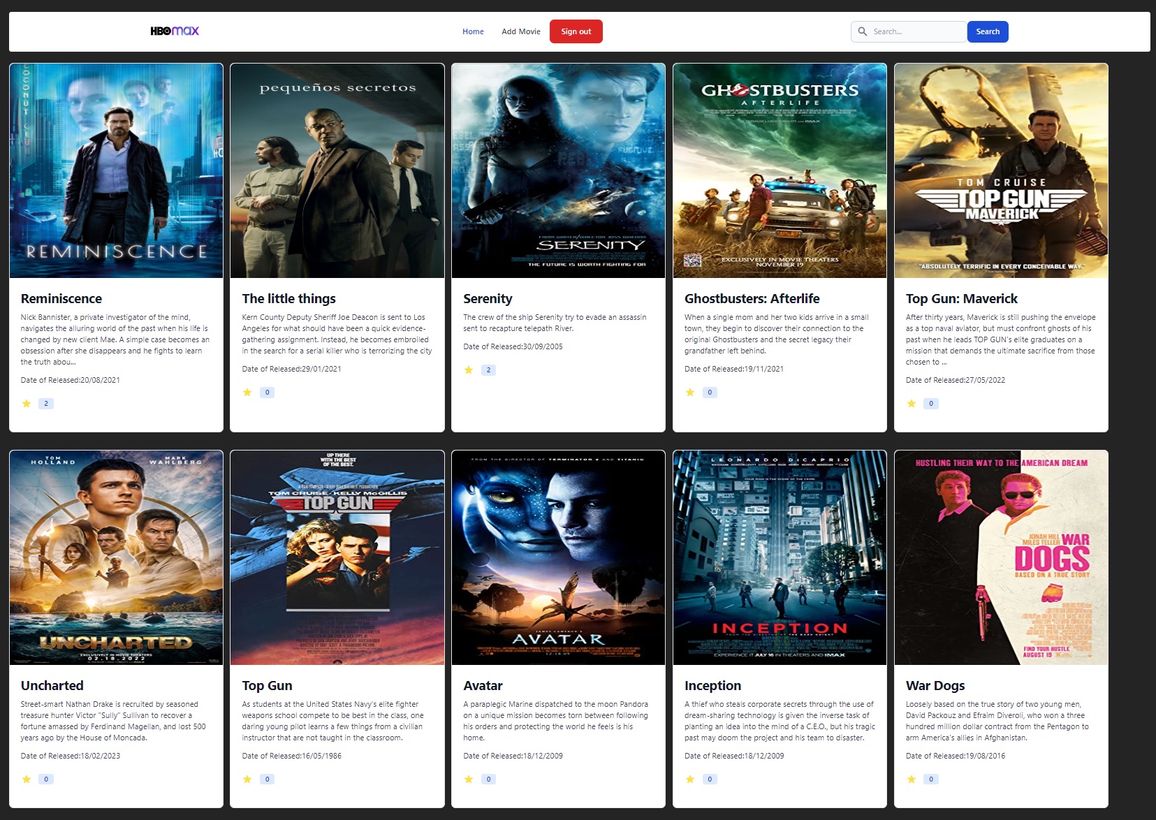 GitHub rgonzalef/StreamingPlatform HBO streaming platform clon