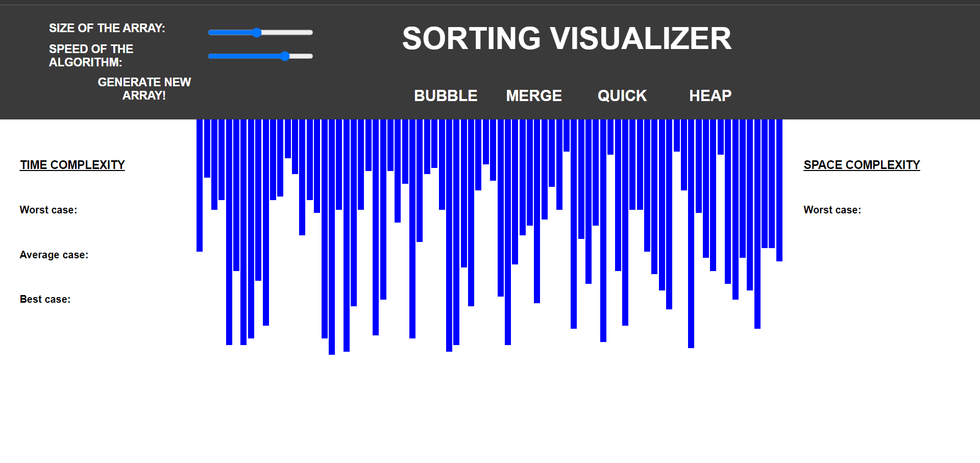GitHub - Preettiwari03/Sorting-visualizer-: I developed this sorting ...